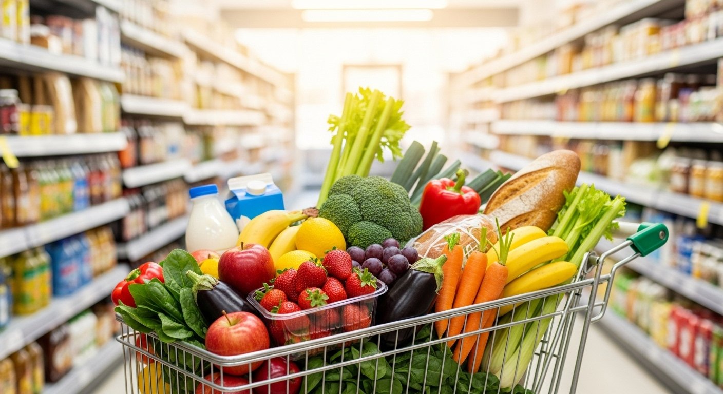Carrito de compras saludable