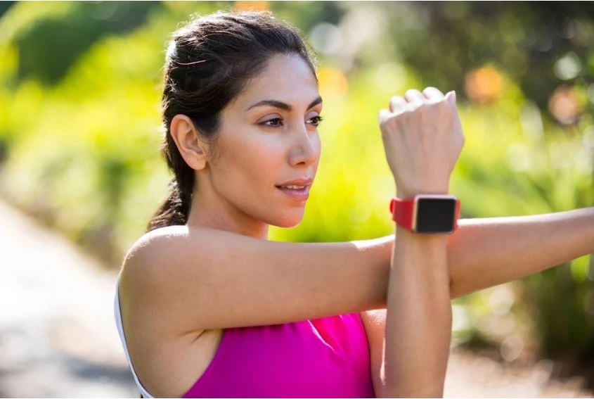 Mujer haciendo ejercicio con Vitality