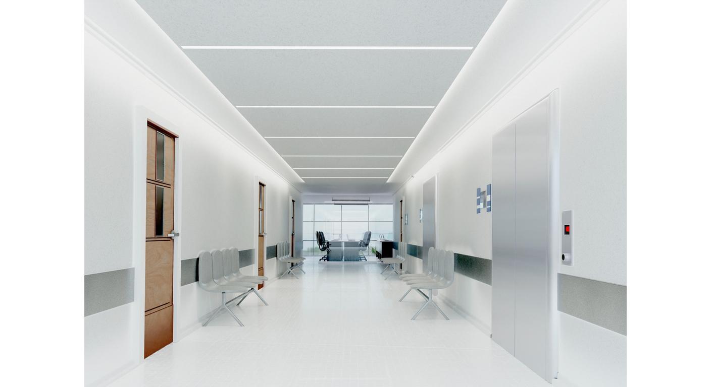 Sala de espera d eun hospital privado 