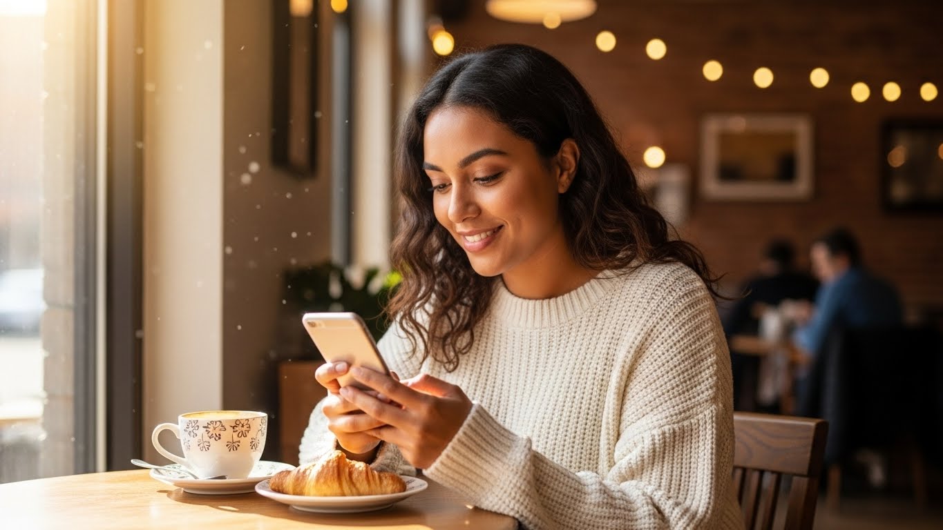 Mujer Con tranquilidad